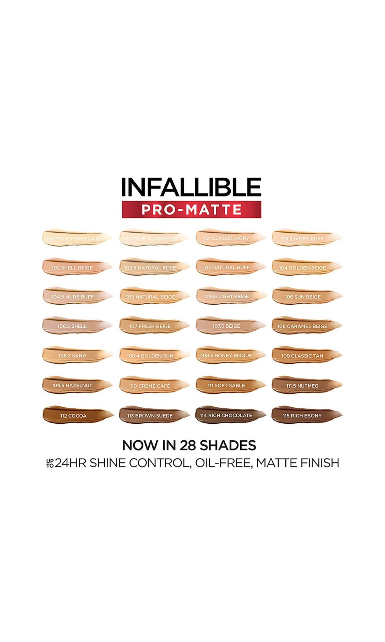 24H Infallible Pro Matte 108.4 Golden Sun Loreal Paris