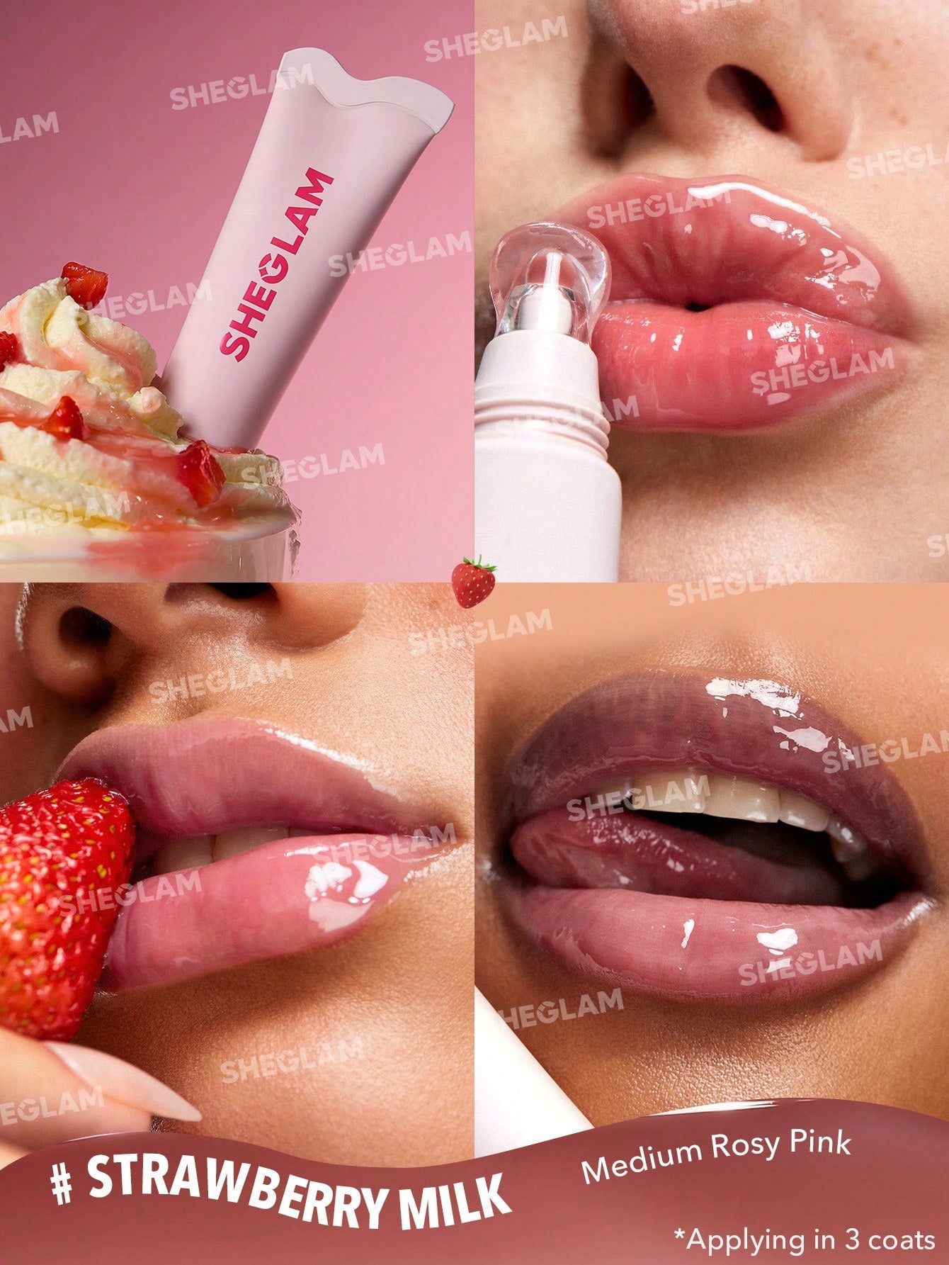 Crystal Glaze Strawberry Milk Sheglam