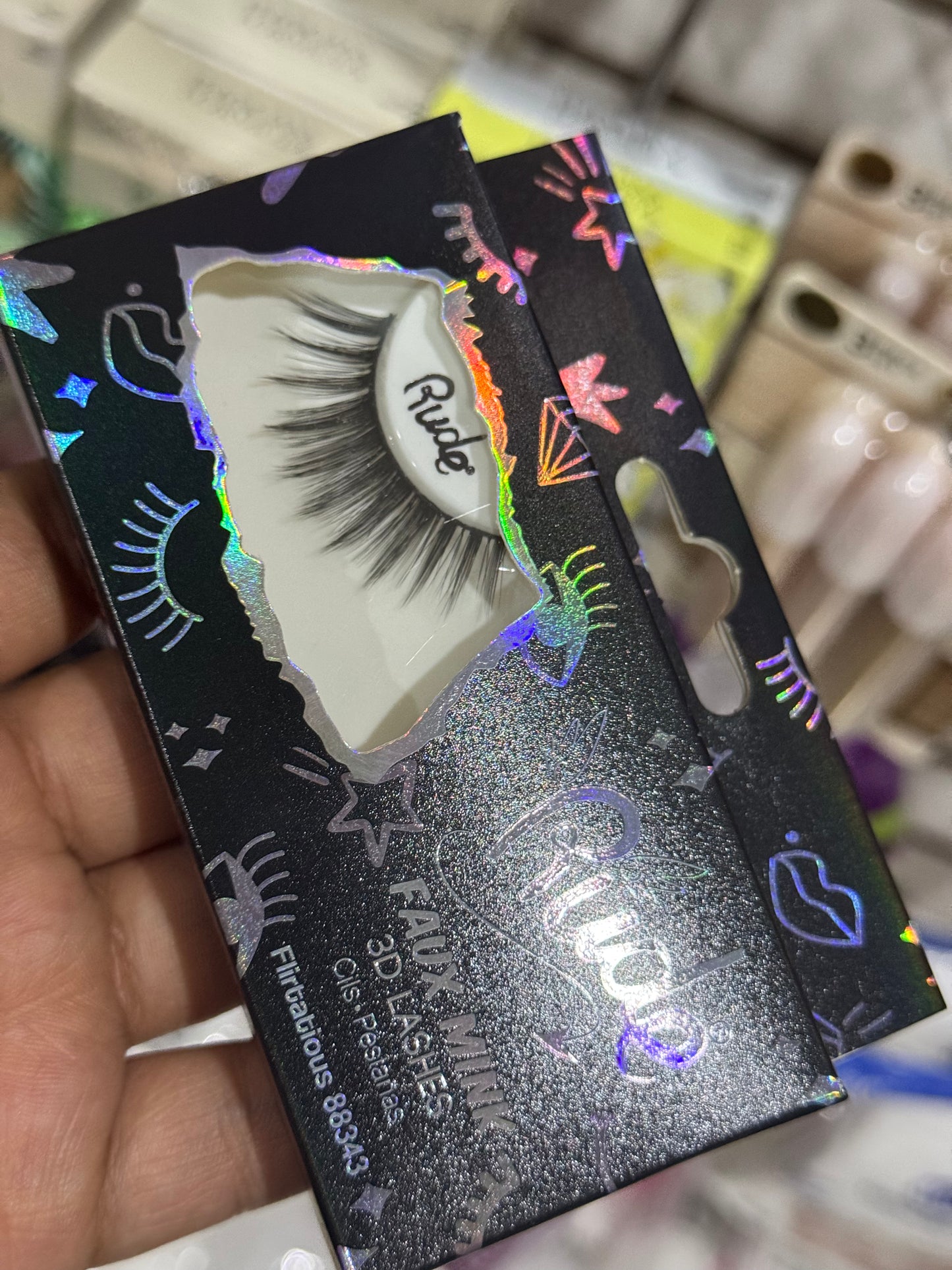 Faux Mink 3D Lashes Rude Cosmetics