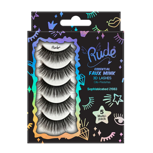 Essential Faux Mink 3D Multi-Pack Rude Cosmetics