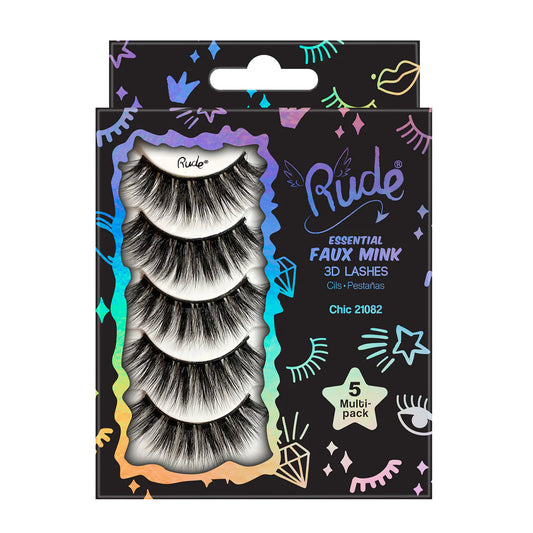 Essential Faux Mink 3D Multi-Pack Rude Cosmetics
