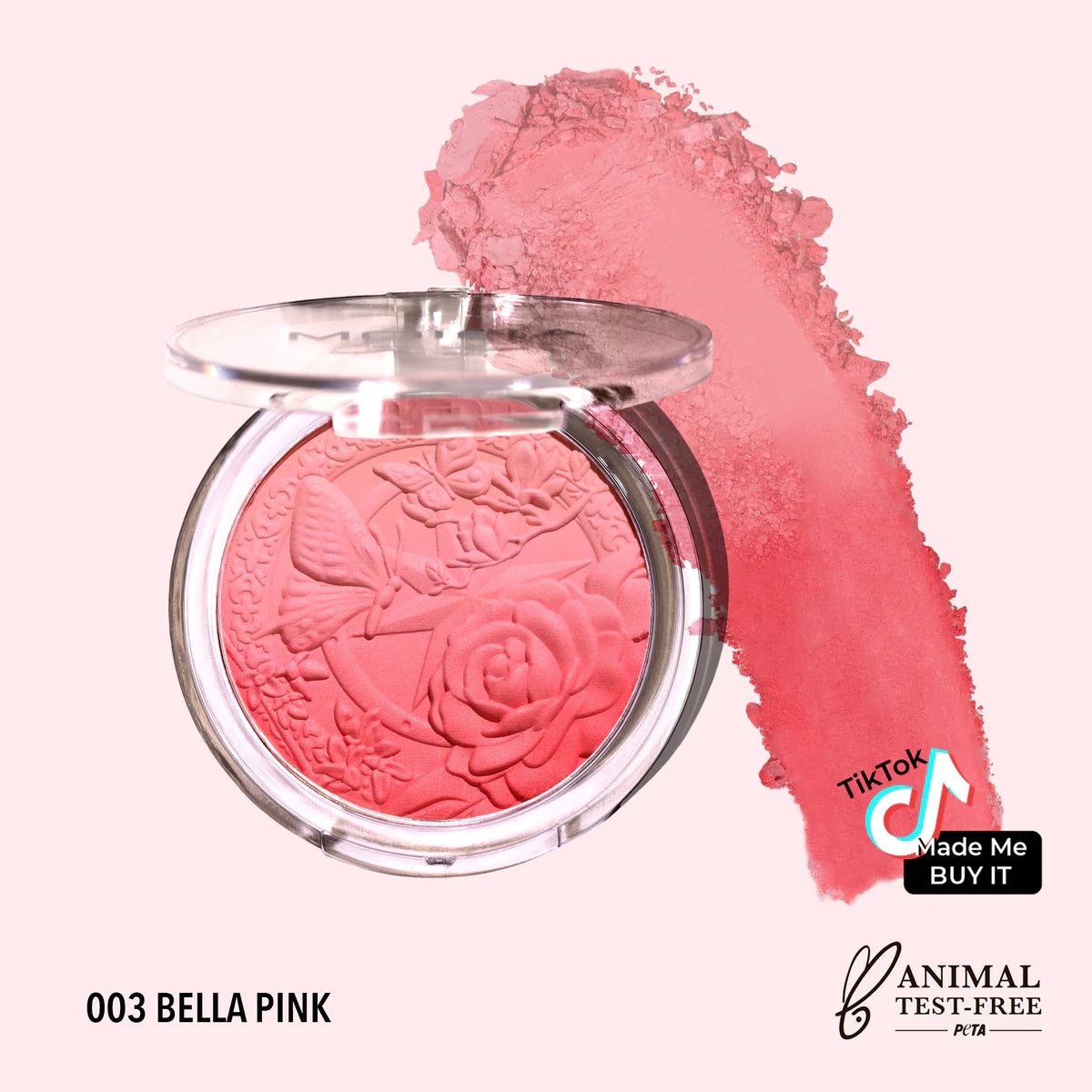 Rubor polvo Bella Pink Moira Beauty