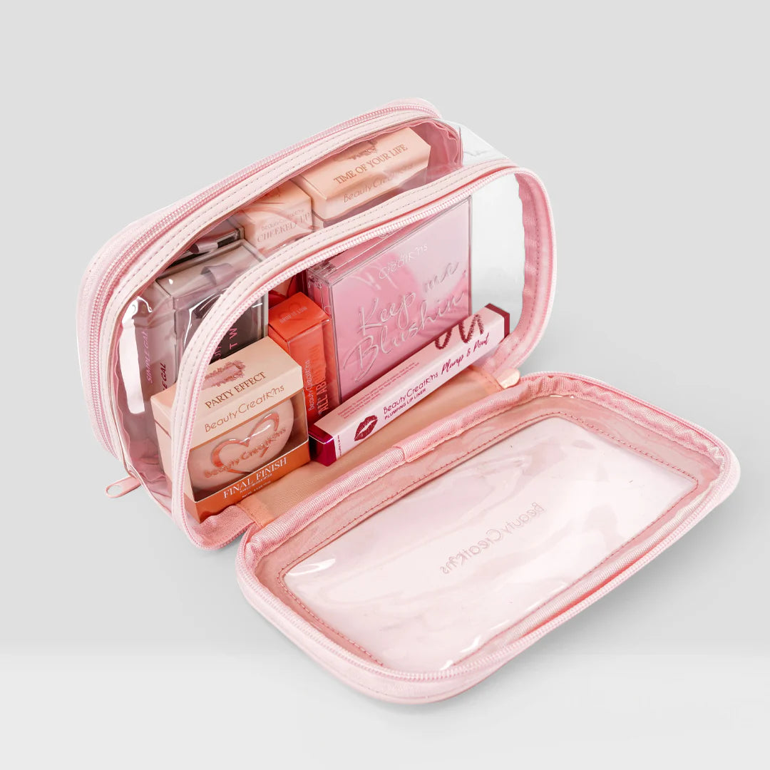 Neceser transparente Pink Beauty Creations