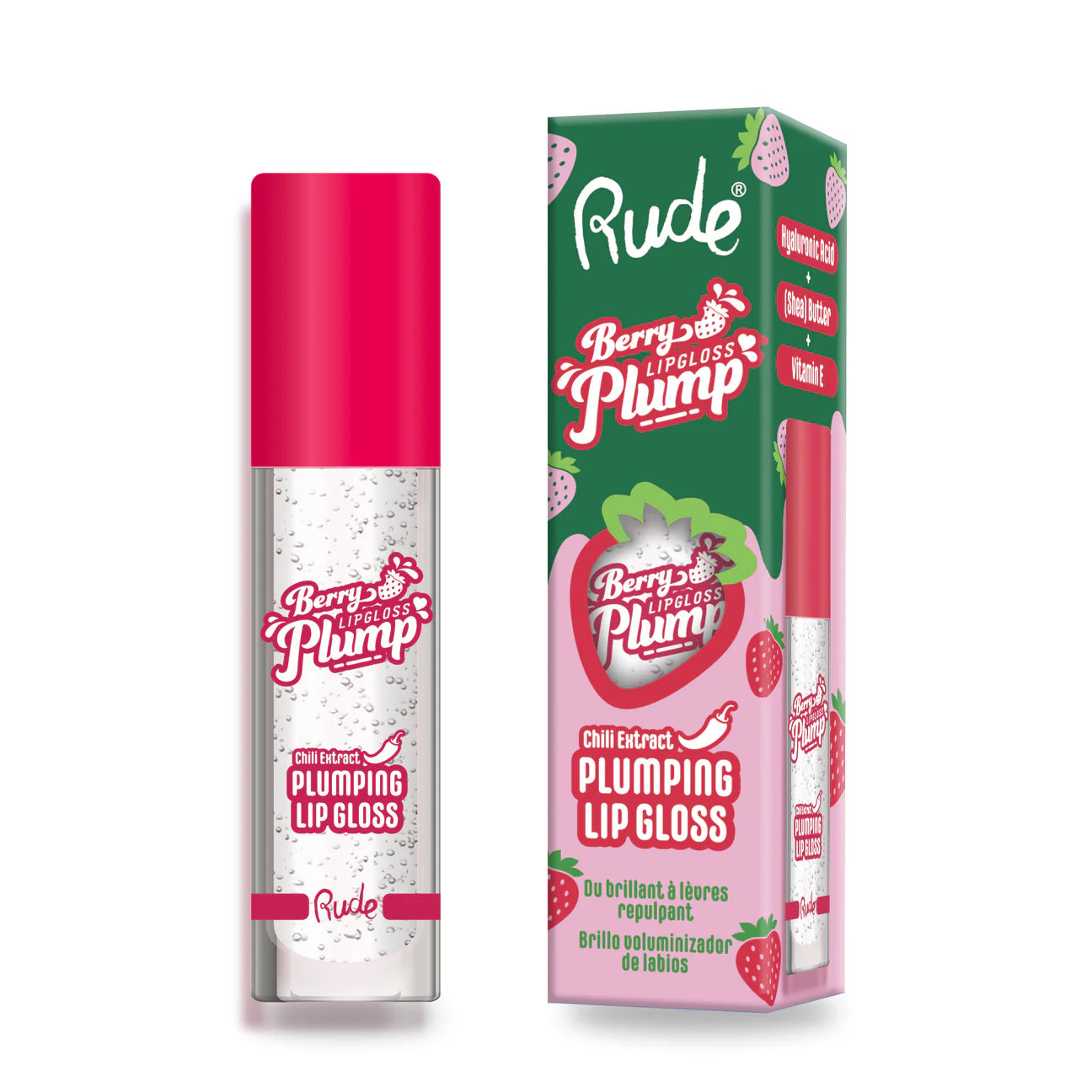 Plumping Lip gloss Crystal Rude Cosmetics