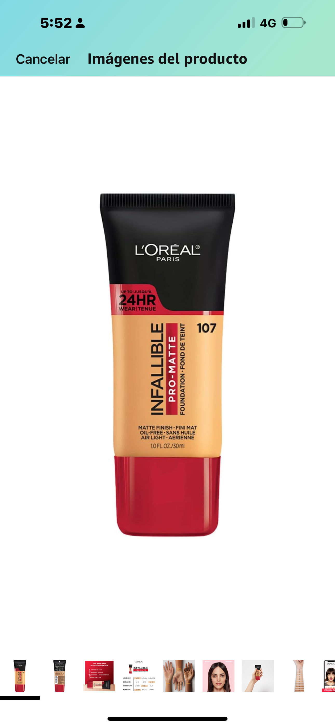 24H Infallible Pro Matte 107 Fresh Beige Loreal Paris