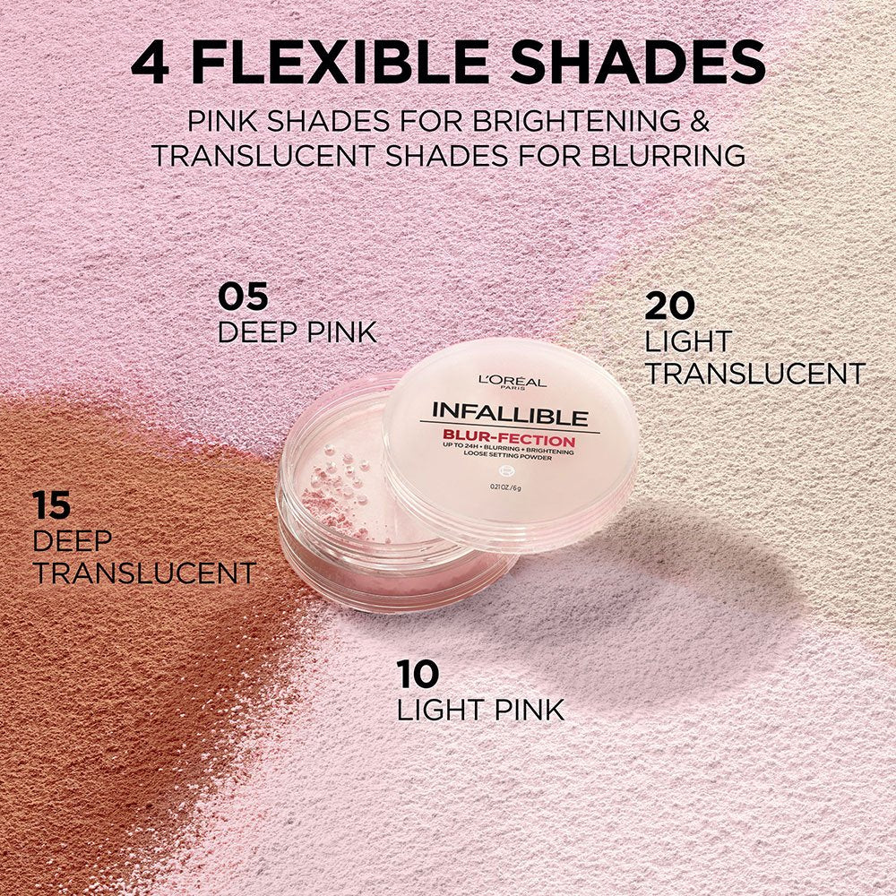 Infallible Blur-Fection Polvo 20 Translucent Light Loreal