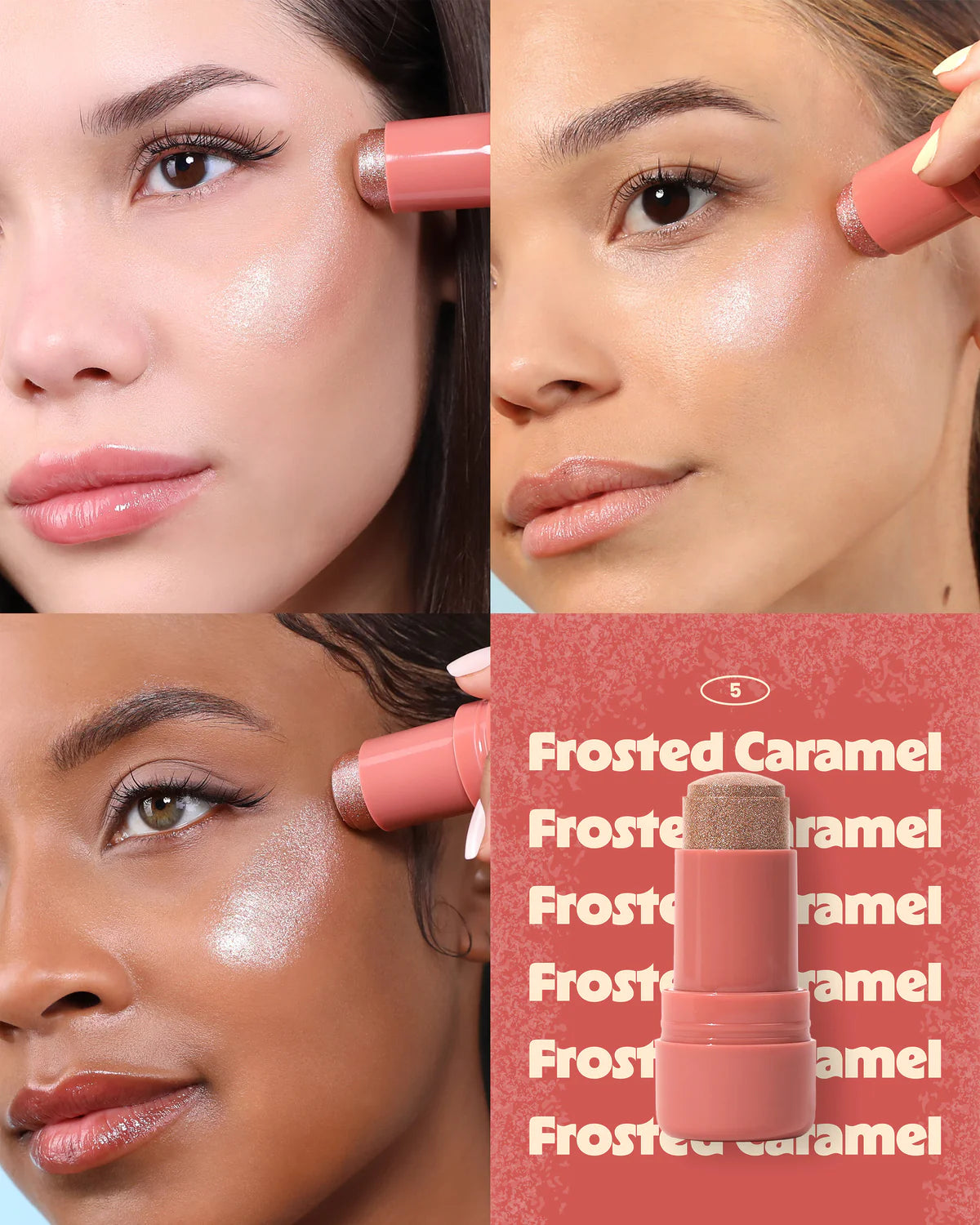 Icy Glow Jelly Stick Frosted Caramel Moira Beauty