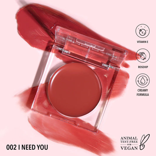 Loveheat cream Blush 002 I Need you Moira Beauty