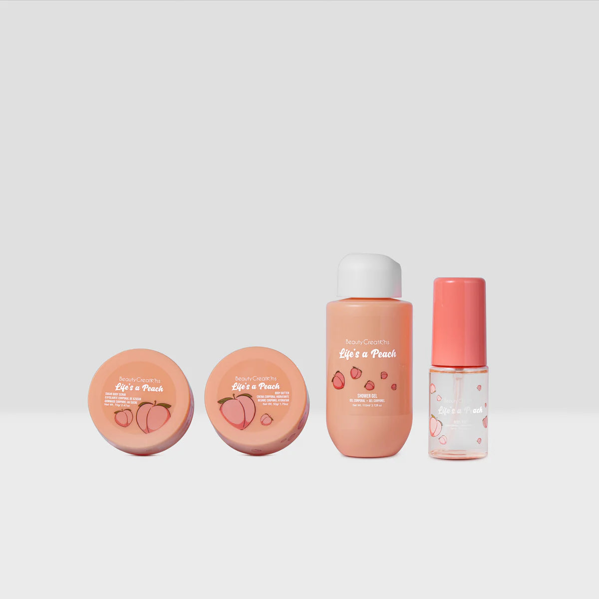 Set de Cuidado Corporal Life is a Peach  Beauty Creations