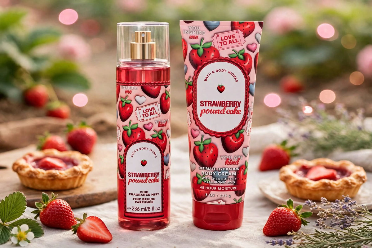 Strawberry Pound Cake Bath and Body Works