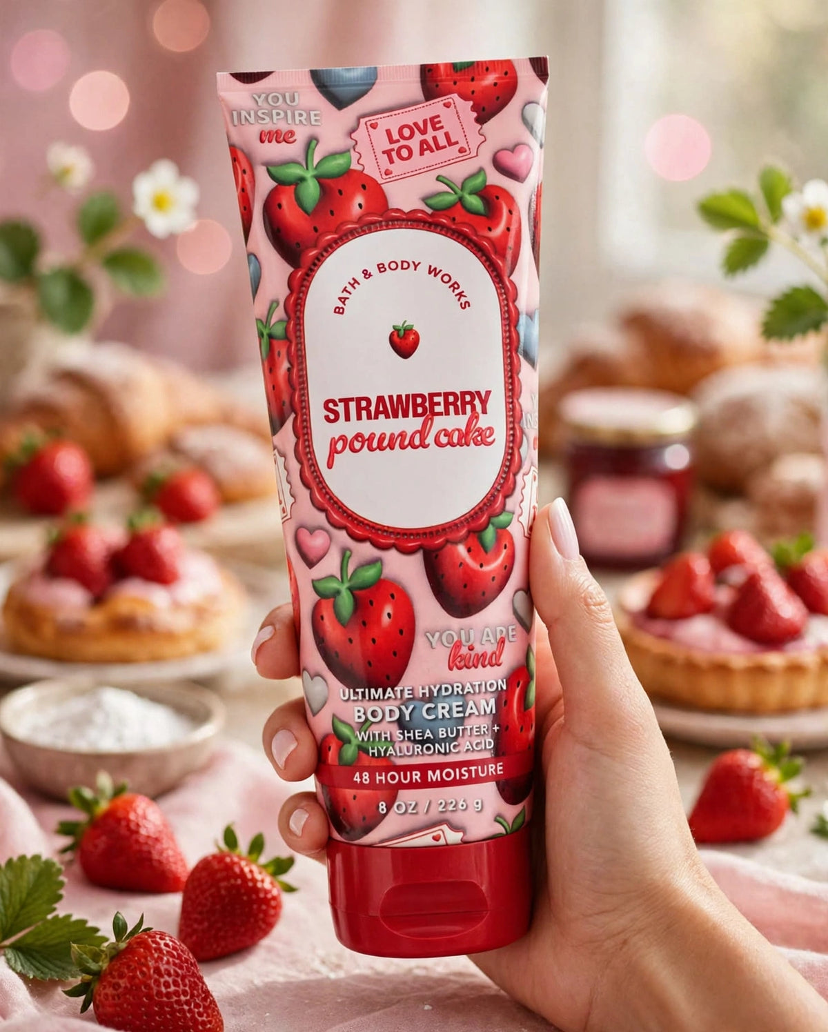 Strawberry Pound Cake Bath and Body Works