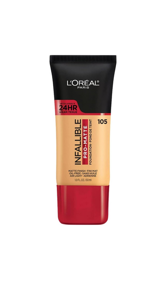 24H Infallible Pro Matte 105 Natural Beige Loreal Paris