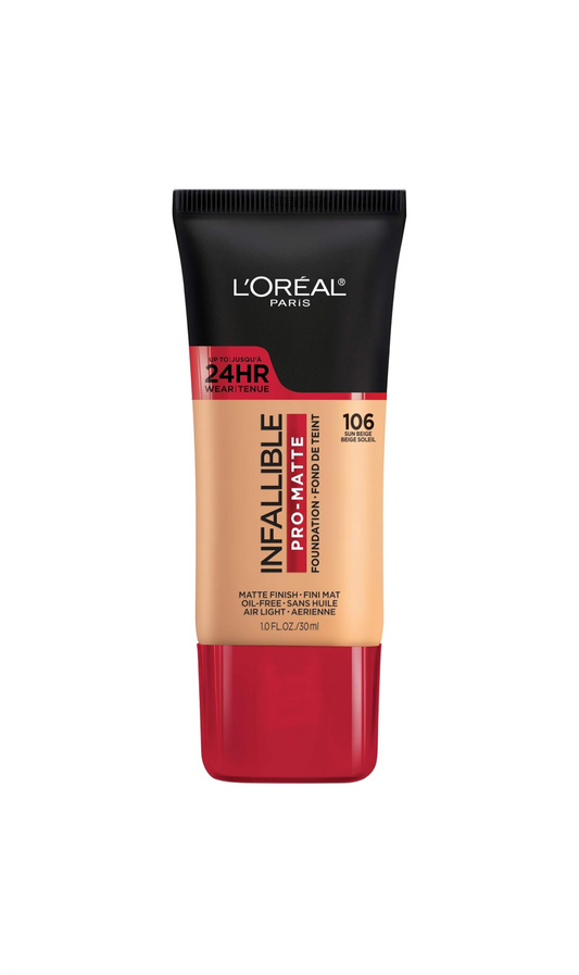 24H Infallible Pro Matte 106 Sun Beige Loreal Paris