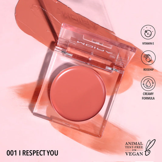 Loveheat Cream Blush 001 I Respect You Moira Beauty