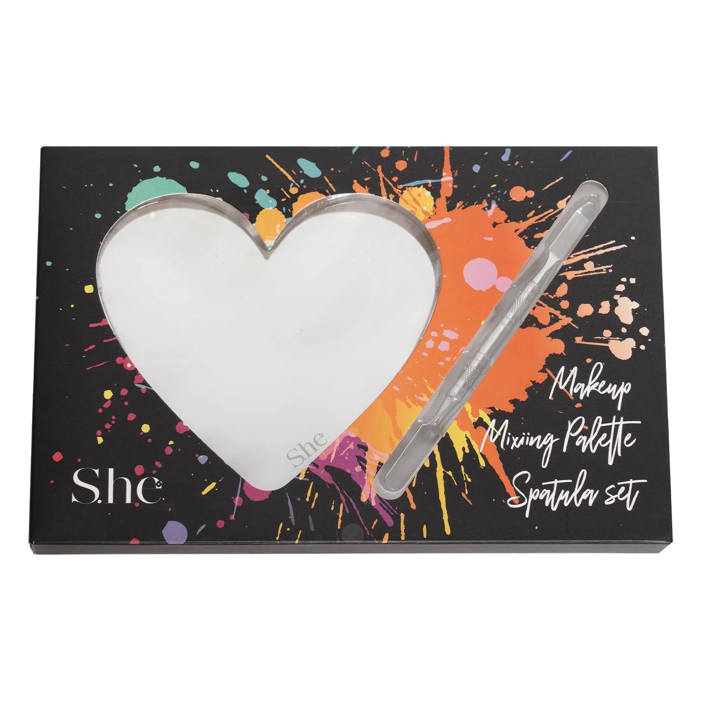 Paleta mezcladora forma  corazón