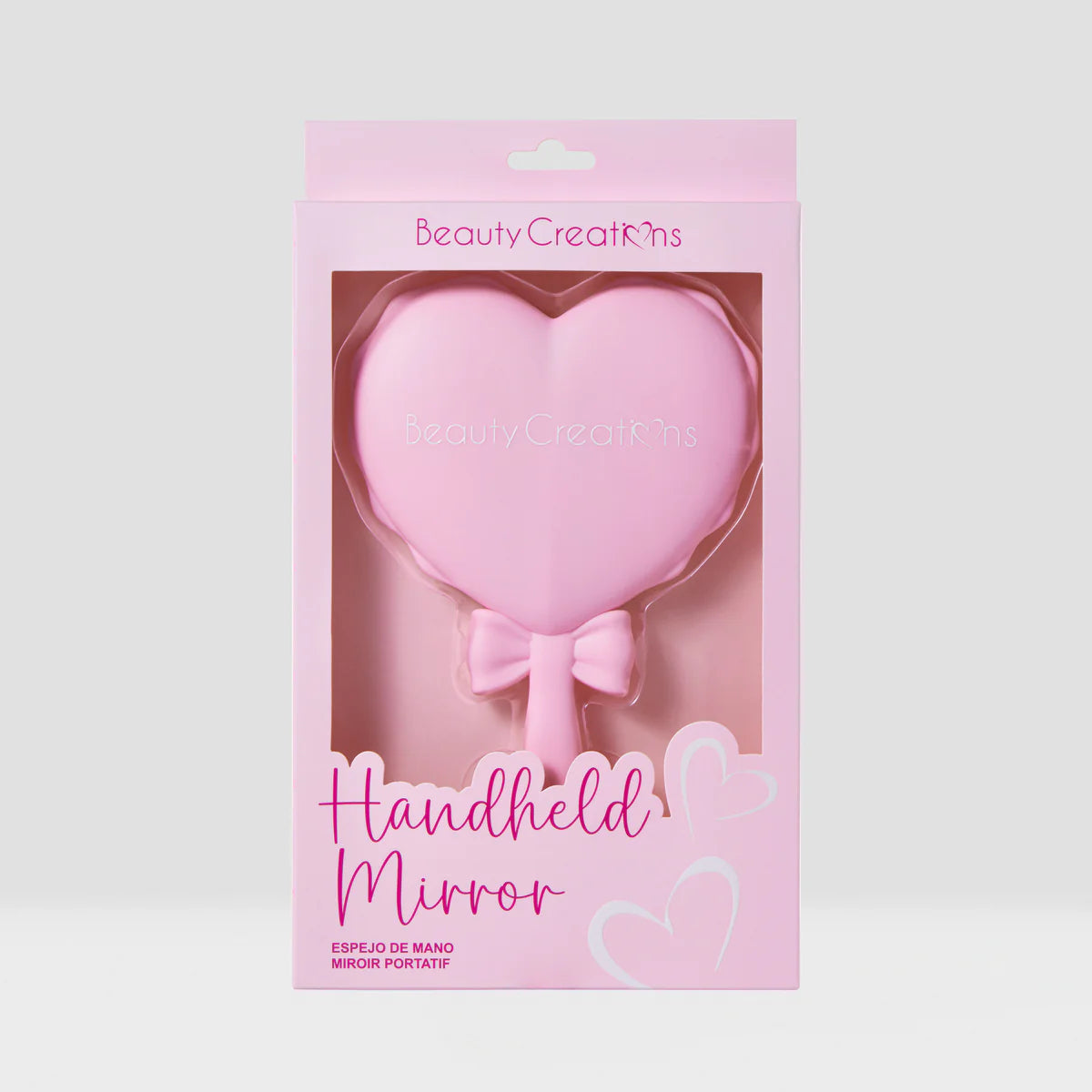 Espejo de corazón Rosado Beauty Creations