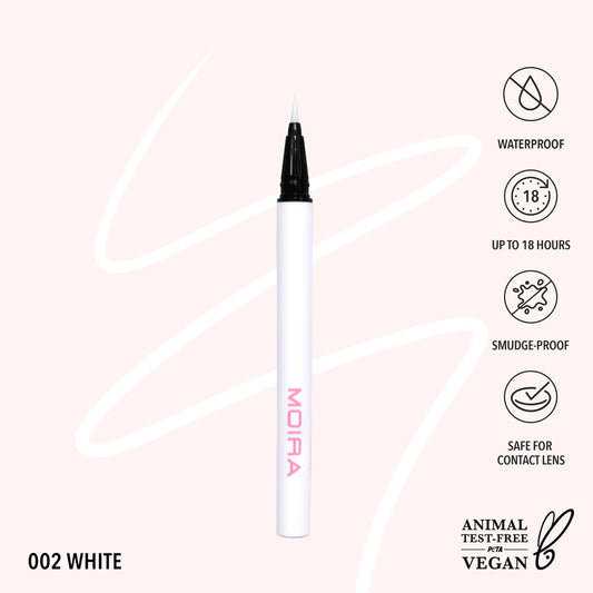 Delineador líquido Blanco Moira Beauty
