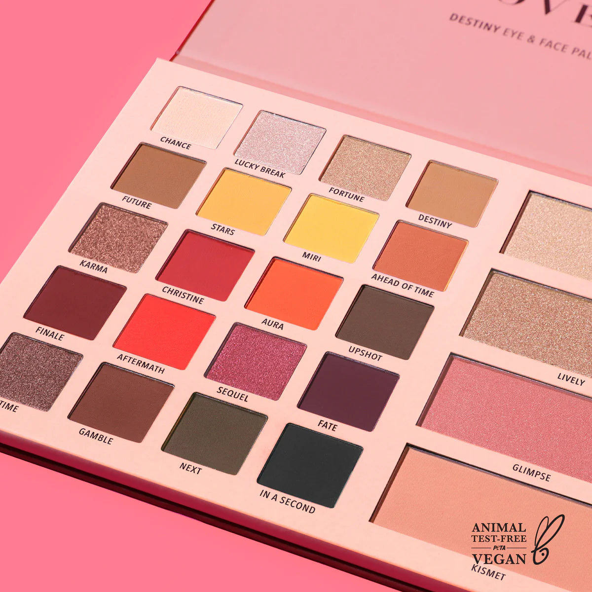 Discover me Destiny Palette Moira Beauty